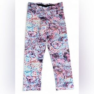 Strut-This Purple, Pink and Blue Print Leggings One Size Fits Most